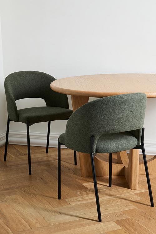 Toke Dining Chair Set Of 2 - Olive