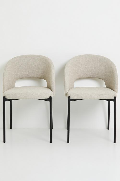 Toke Dining Chair Set Of 2 - Beige