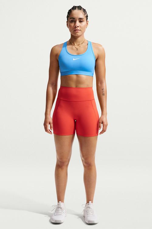 W Nk Swsh Med Spt Bra - University Blue/University Blue/White