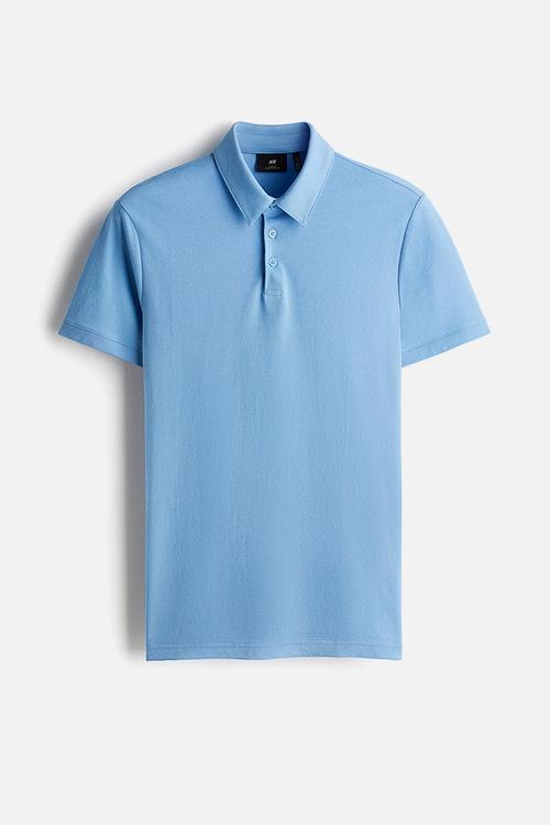 Coolmax® slim fit polo shirt - blue
