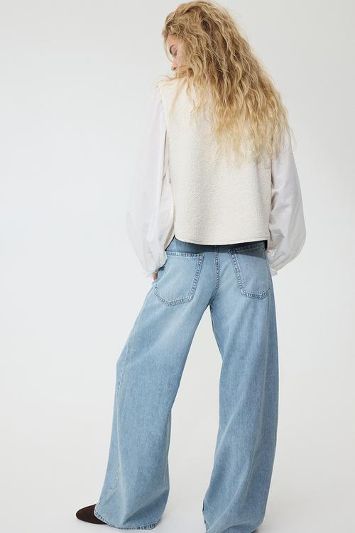 Wide regular jeans - light denim blue
