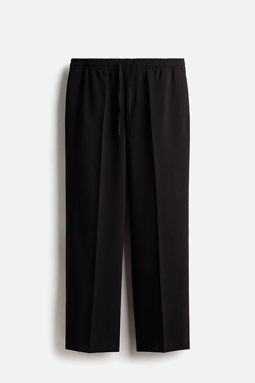 Relaxed fit trousers - black