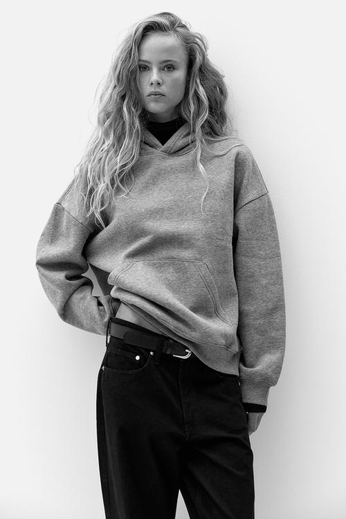 Hoodie - grey marl