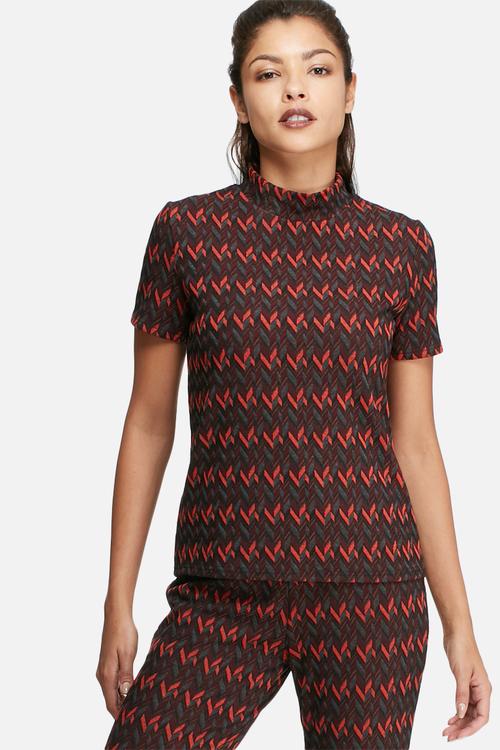 Chevron printed top