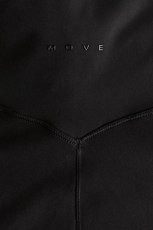 Flared yoga leggings with softmove - black