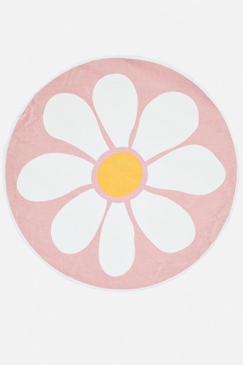 Daisy round rug - pink