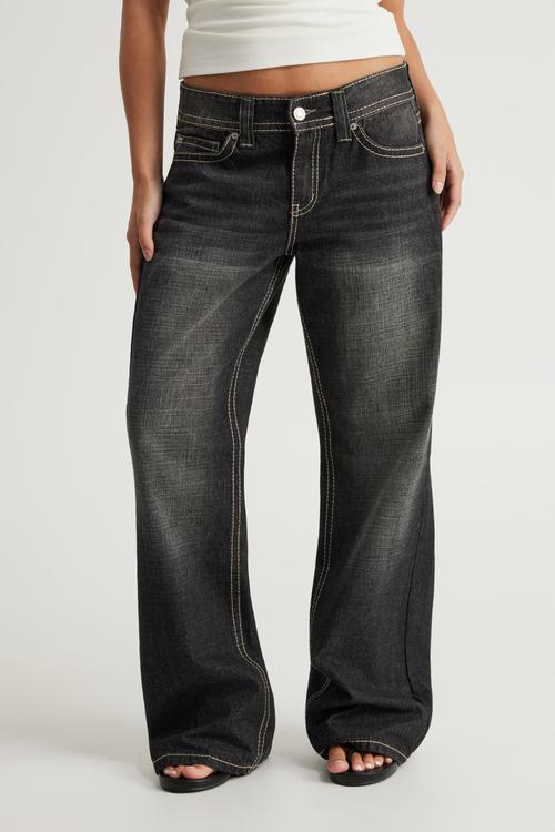 Luca Low Rise Bootleg Jean - Black Amex