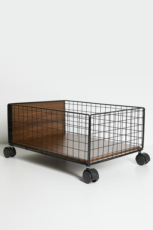 Storage cart - dark brown