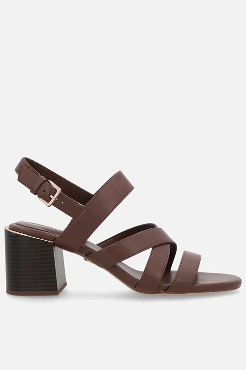 Elicea block heel - brown