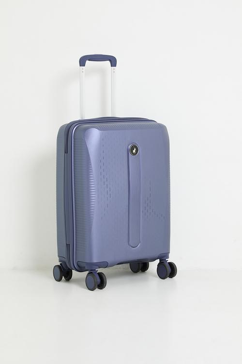 Polo Stellar Carry On 4 Wheel Trolley Case - Blue