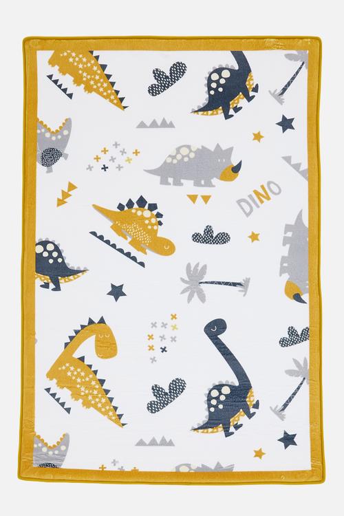 Dino multi rug - white/mustard/multi
