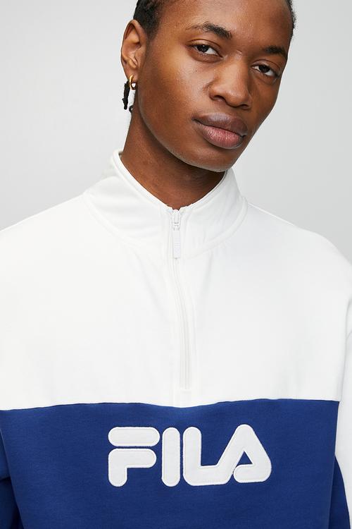 Wilder 3/4 Zip Sweater - Sodalite Blue/ White Down