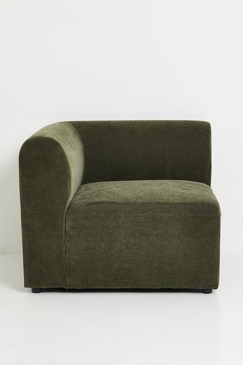 Hudson Left Corner Wedge Modular - Green