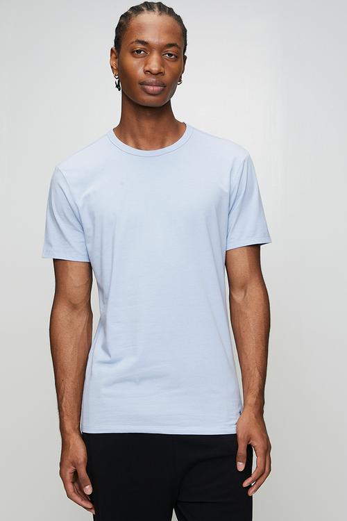 Short sleeve Crew Neck 3Pk - Smoke Screen/White/Casual Blue