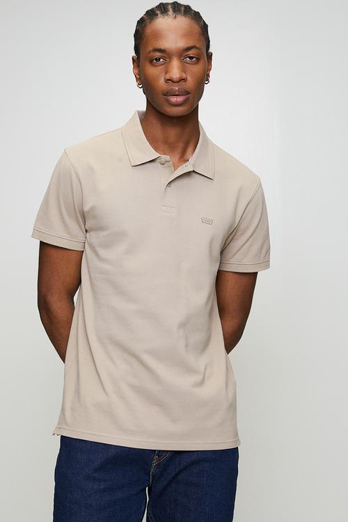 Ama housemark polo - heather grey