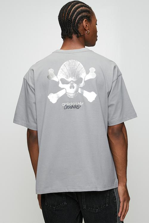 SKULL Tee- Grey