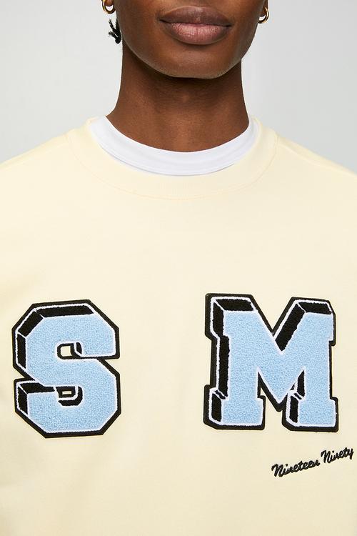Mens Cruz Crew Neck - Cream-Ecru