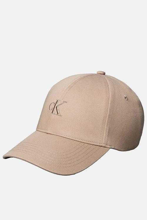Monogram embroidery baseball cap - desert taupe