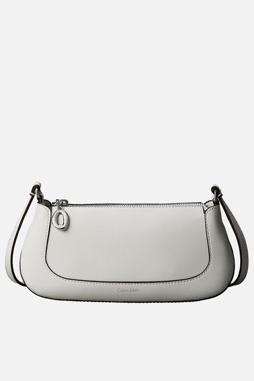 Ck metallic small shoulder bag - silver metallic