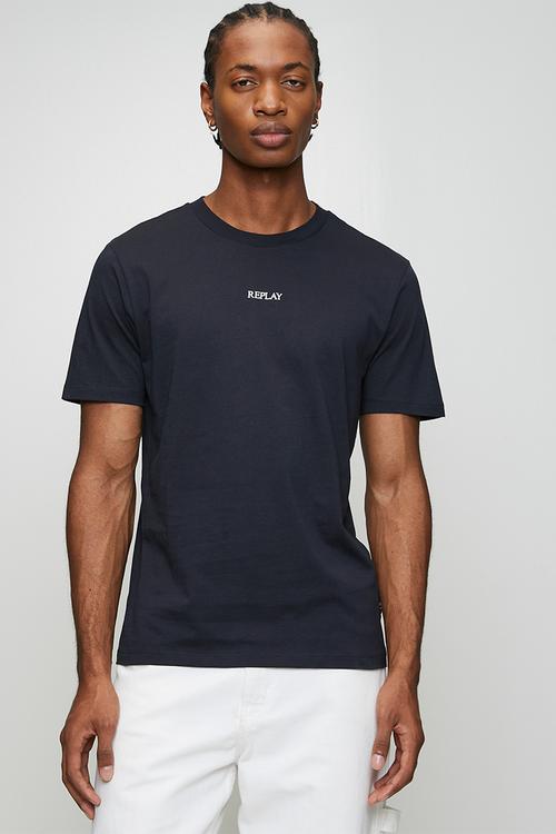 Basic Jersey Crew Neck T-shirt - Navy