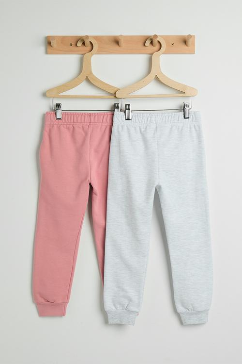 2 pack joggers - ice/dusty pink