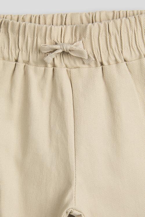 Pants with pocket detail - beige