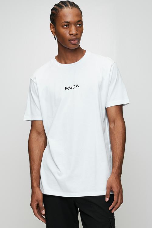 Small Rvca Ss  - White - Black Logo