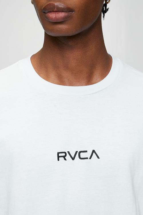 Small Rvca Ss  - White - Black Logo