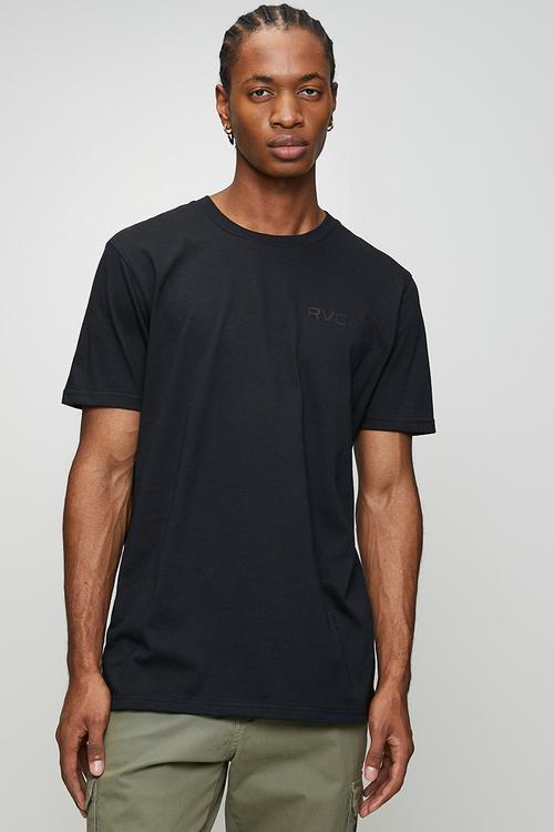 Small Rvca Essentials Ss - Black - Black Logo