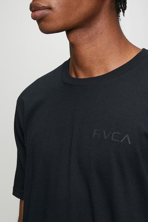 Small Rvca Essentials Ss - Black - Black Logo