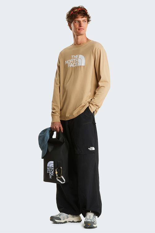 Evolution Half Dome Regular Long Sleeve Tee - Khaki Stone
