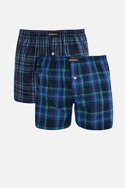 2 PK WOVEN BOXER - Multi