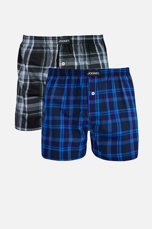 2Pk Woven Boxer - Multi