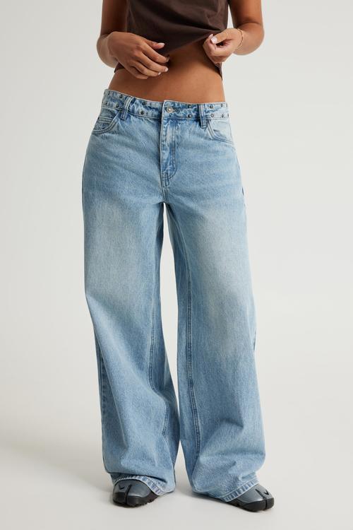Mid Rise Baggy Jean - Cyber Sky