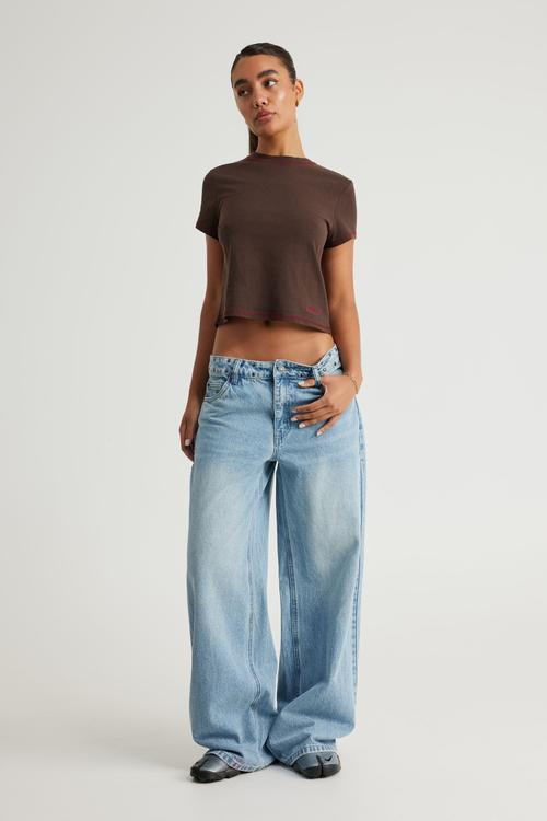 Mid Rise Baggy Jean - Cyber Sky