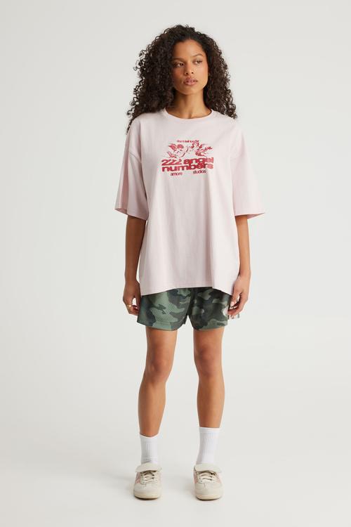 Oversized Graphic Tee - Pink Dust/Amore Angels