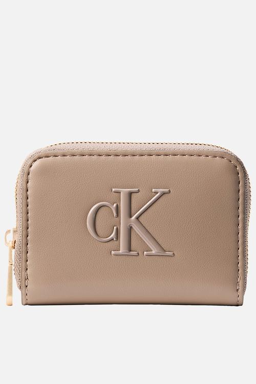 Bold ck medium zip around - desert taupe