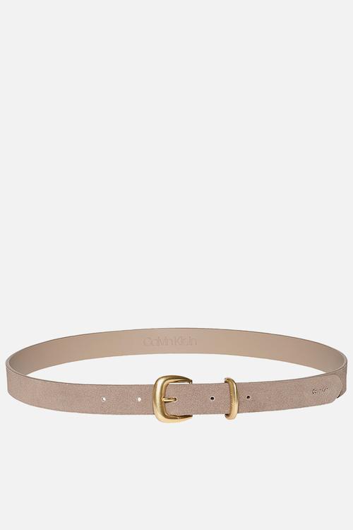 3 Piece suede strap 25mm - desert taupe / antique light gold