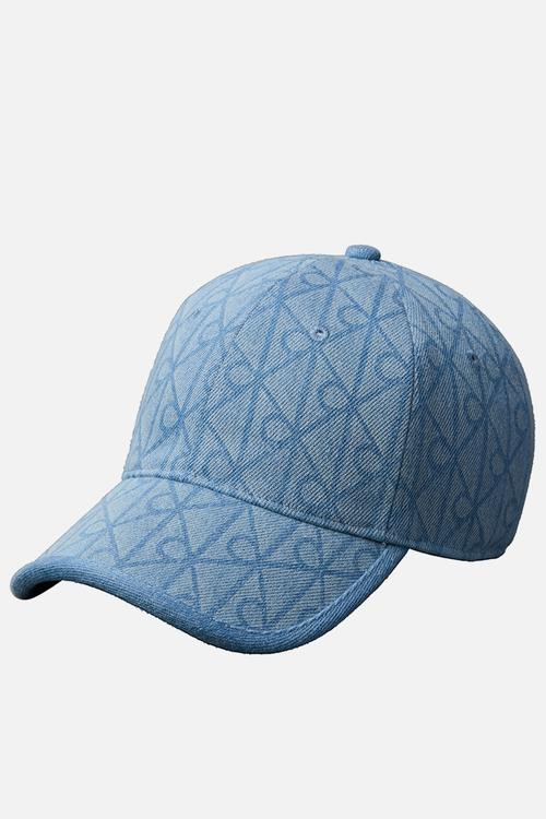 Denim emblem burnout w patch cap - vintage denim