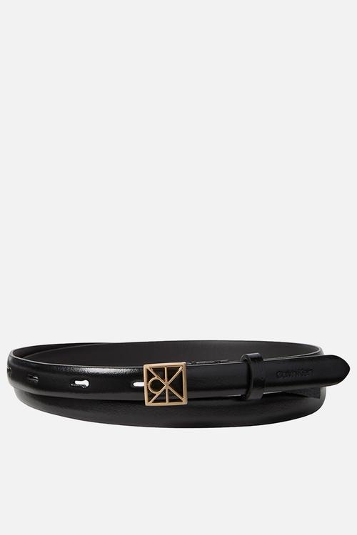 Emblem buckle 15mm fixed smooth - black / antique light gold