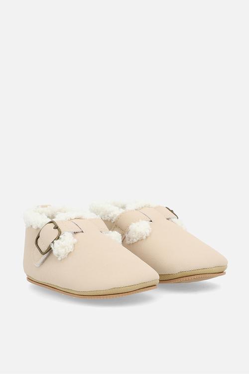 Suede mule shoes - beige