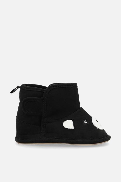 Bear slipper boots - charcoal grey