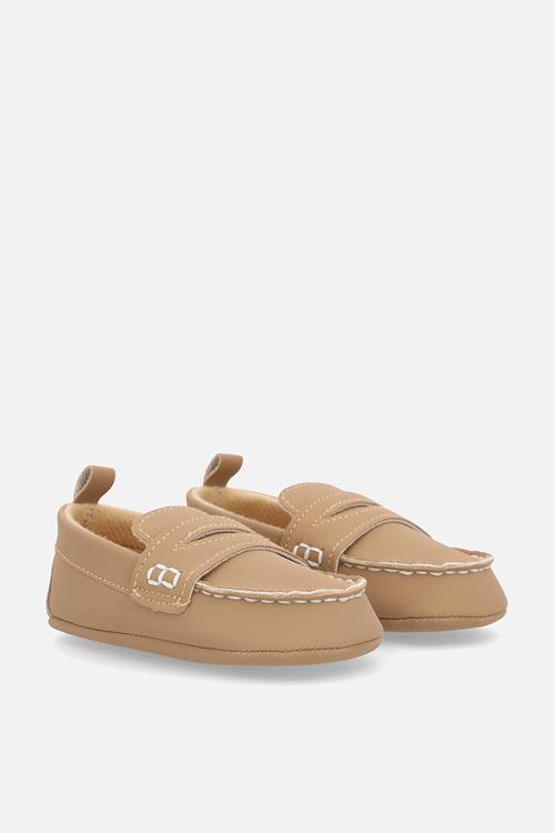 Moccasin-style shoes - wheat brown