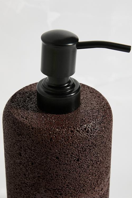 Textured Soap Dispenser - Brown