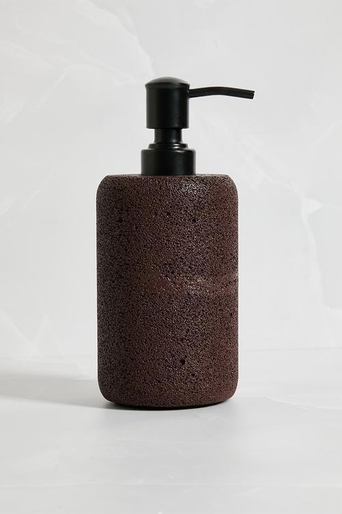 Textured Soap Dispenser - Brown