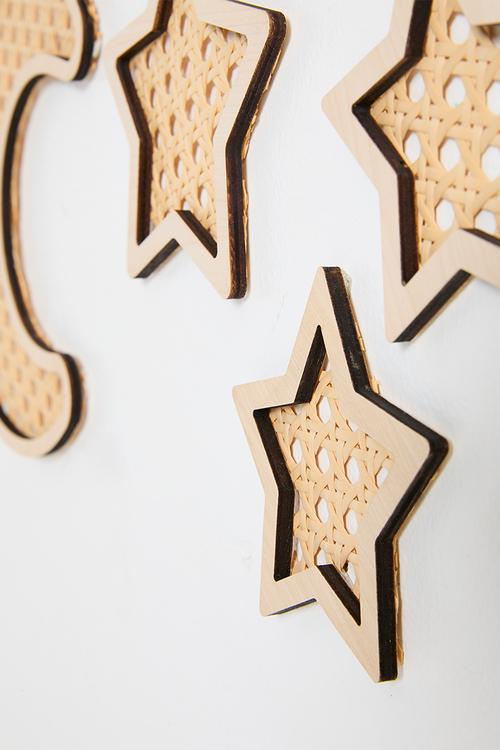 Moon and stars wall decor - neutral