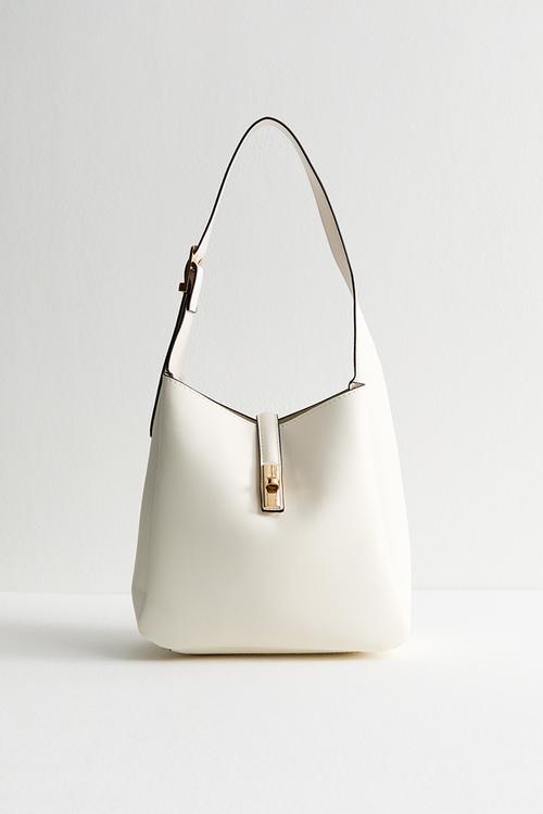 Lincoln link bucket bag - Cream