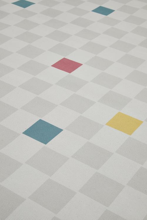 Boho trellis design rug - grey