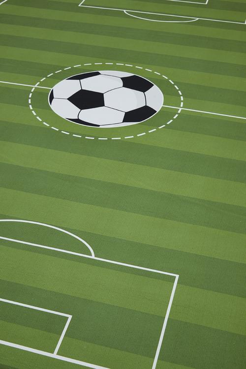 Soccer field rug - green
