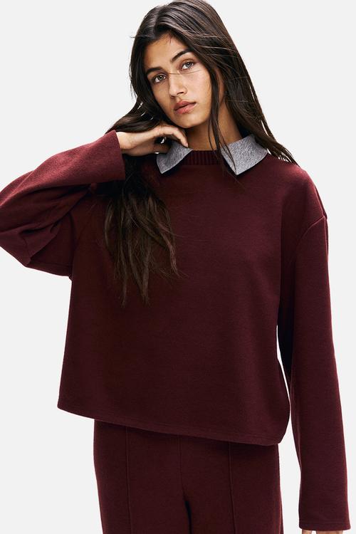 Oversized sweatshirt - burgundy
